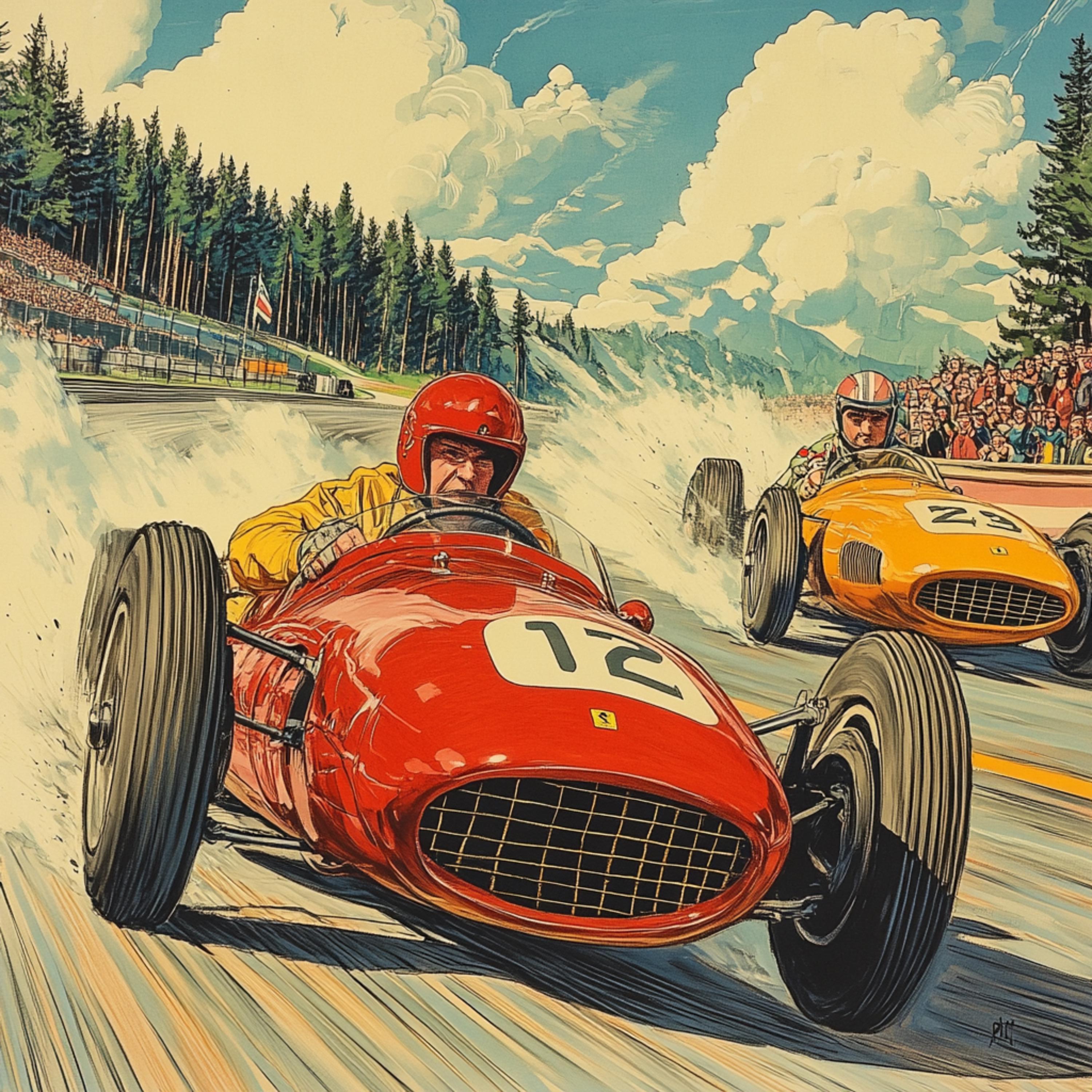 Poster Nürburgring - Affiche Vintage 50x70 Cm - Auto Moto - PostersAndCo