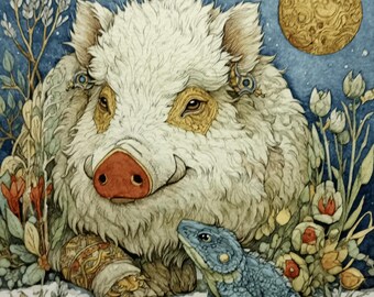 幻想的で神秘的な生き物50種を水彩画で描いた作品集 ファンタジー動物