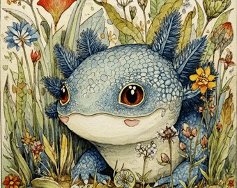 絵 「不思議な生き物」 幻想的で神秘的な生き物50種を水彩画で描いた作品集 ファンタジー動物