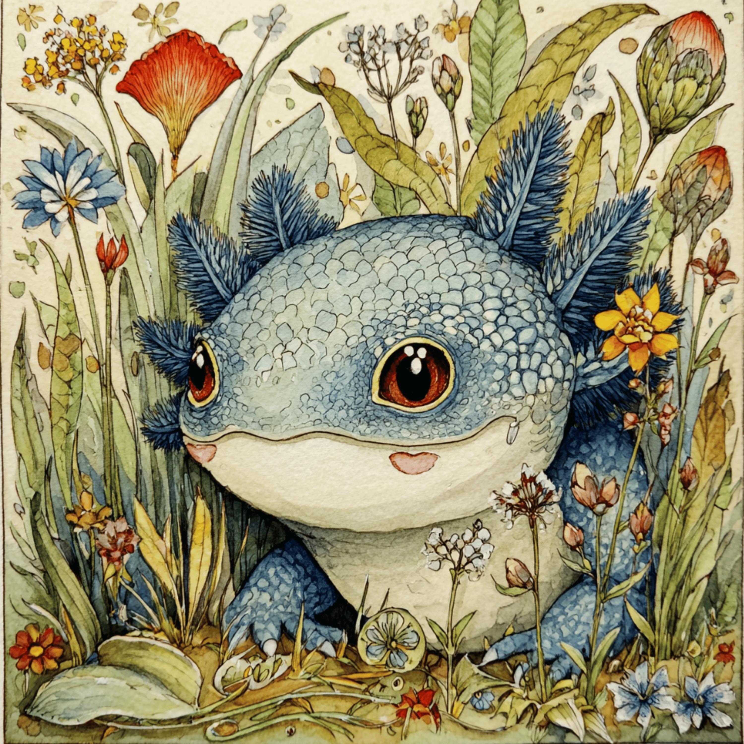幻想的で神秘的な生き物50種を水彩画で描いた作品集 ファンタジー動物
