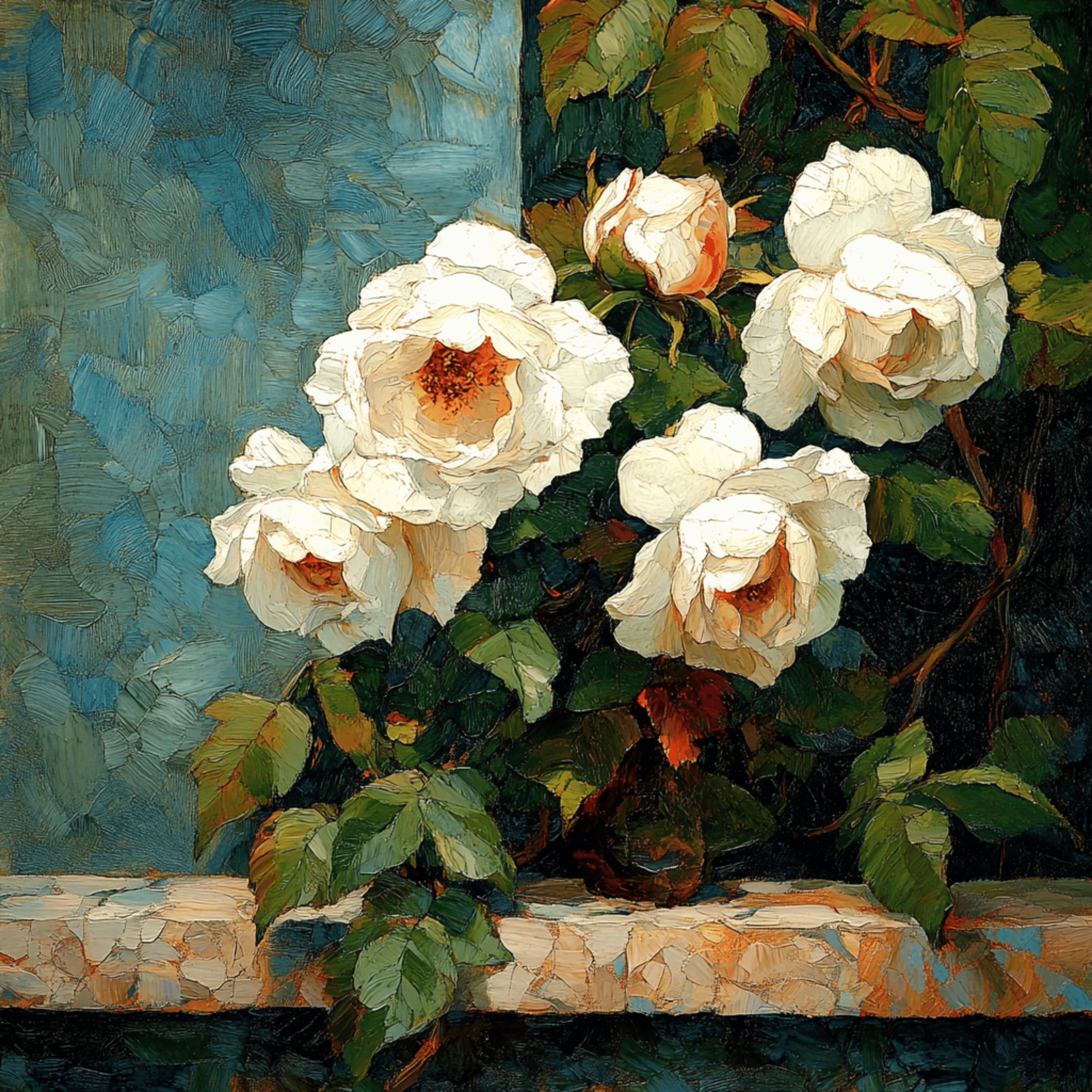 12 Vintage Roses Digital Images Art Prints - Romantic Floral Wall Art ...
