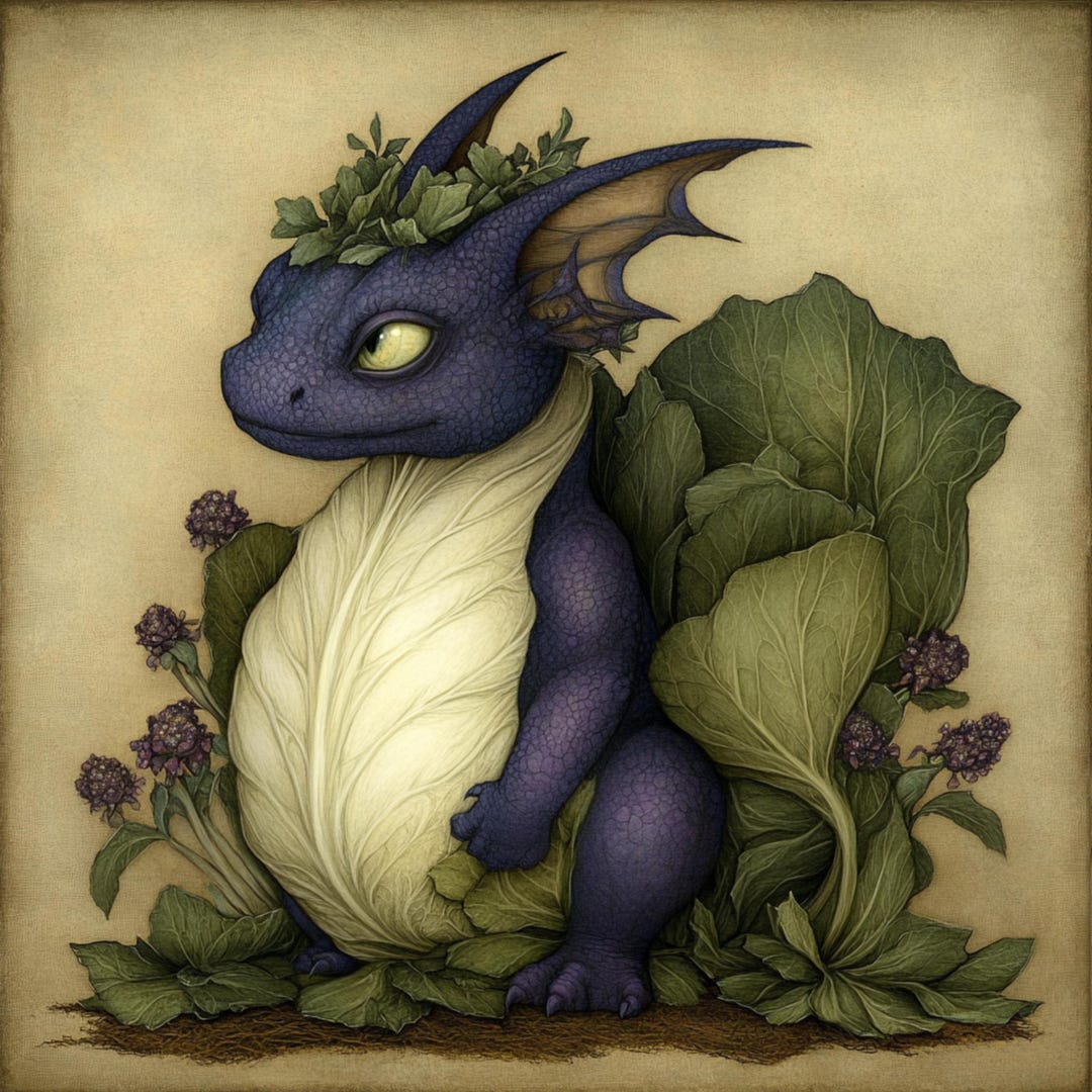 27 Whimsical Baby Dragon Art Set Vintage Style Fantasy Creatures ...