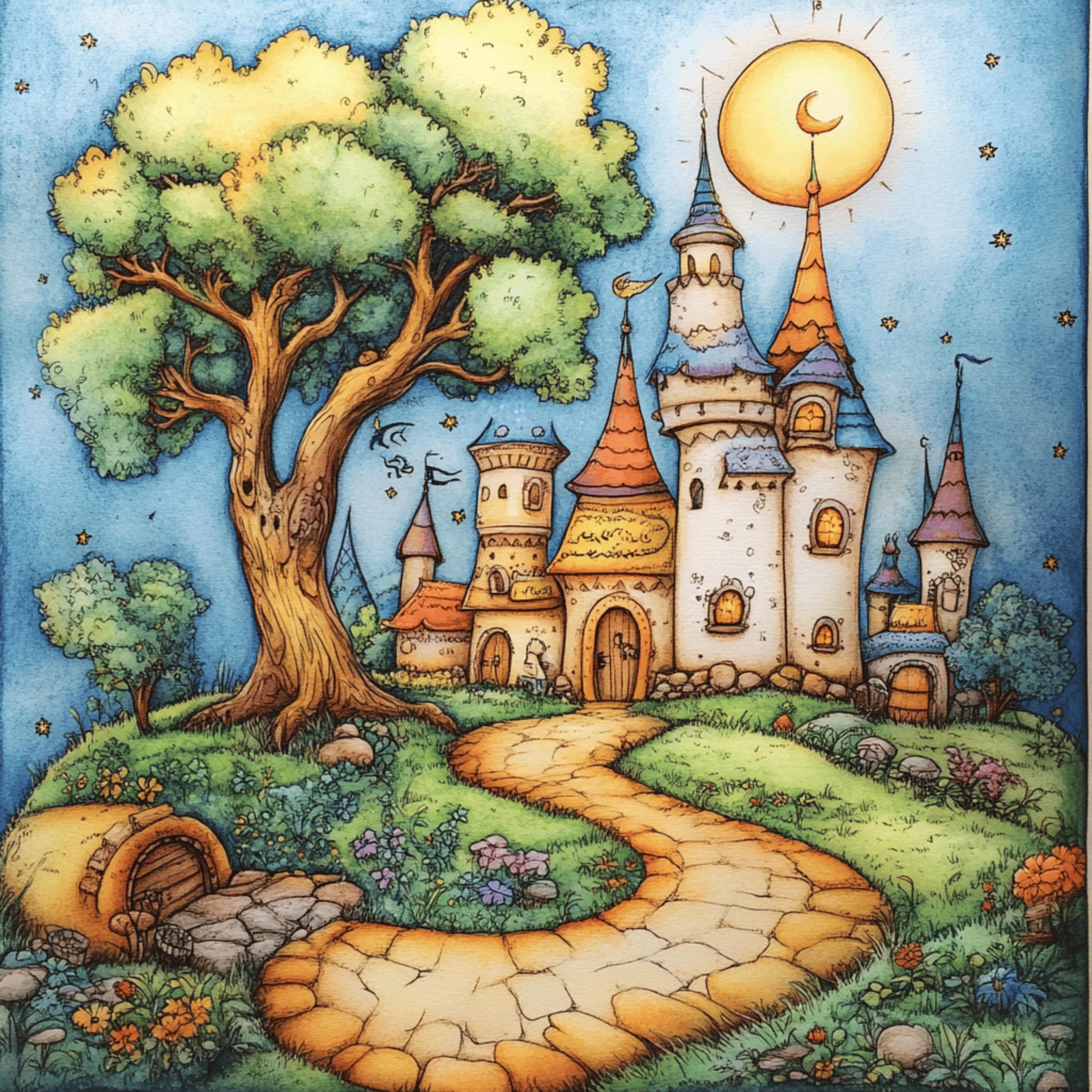 Whimsy Works Castle 20 Whimsical Houses Whimsey Castles Digital Download Large Square ...