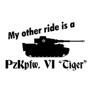 Tiger Tank Decal