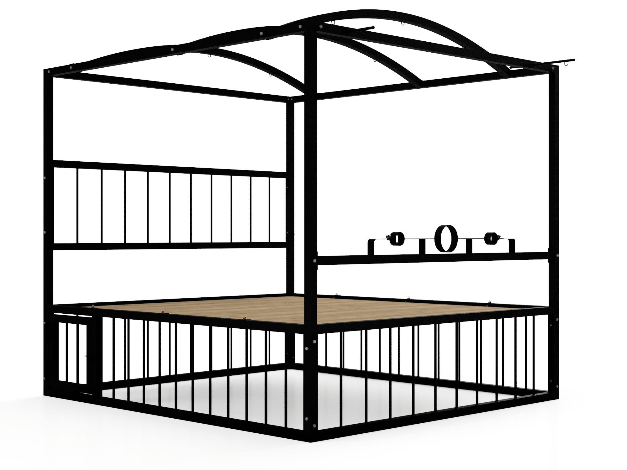 Customize Metal Bed Bondage Cage Bed Frame Etsy