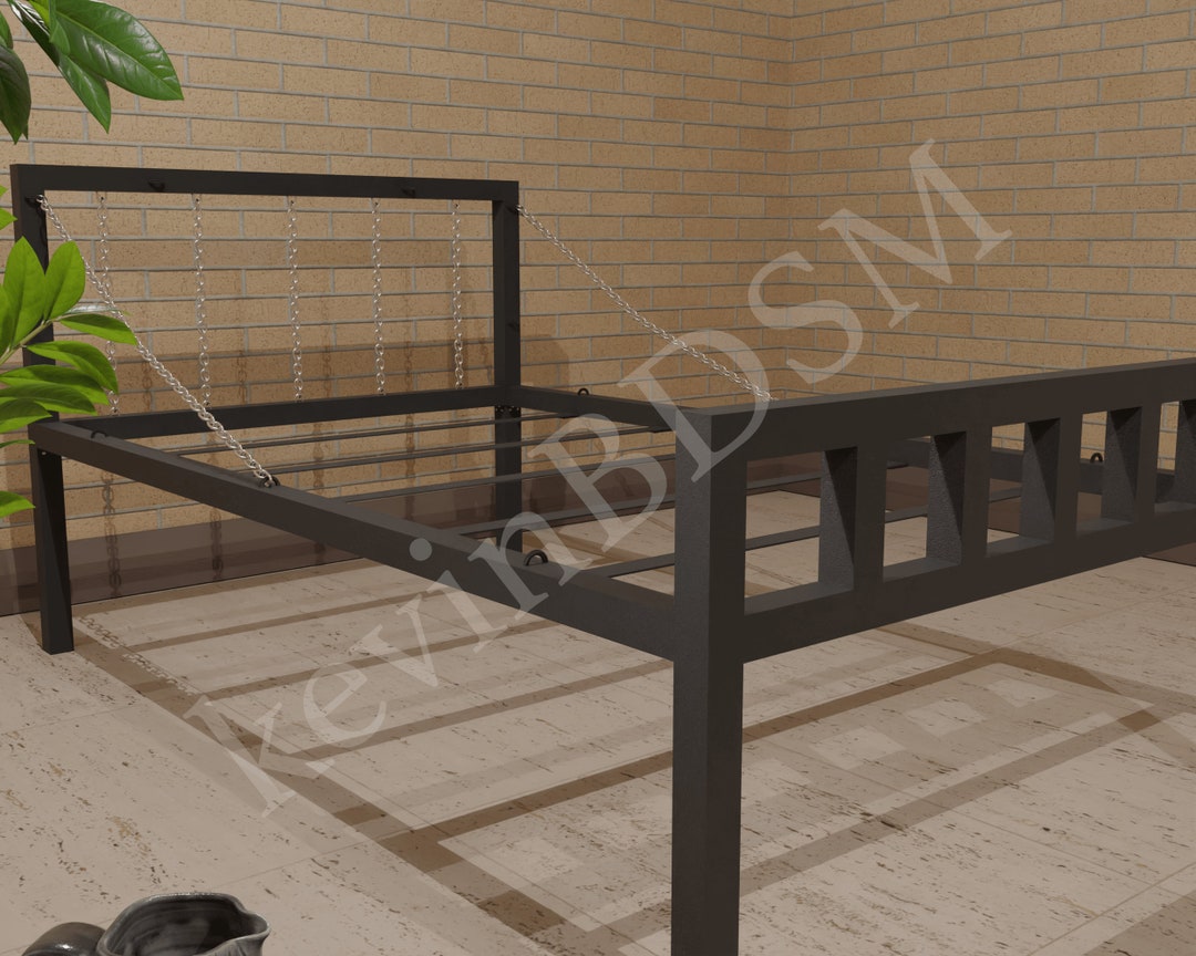 Chains of Affection Standard BDSM Bed With Chain Headboard Etsy