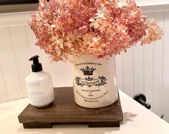 Rustic Wood Riser: Farmhouse Decor Display Stand