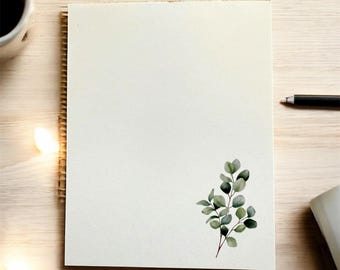 Eucalyptus mini notepad | cozy desk stationary