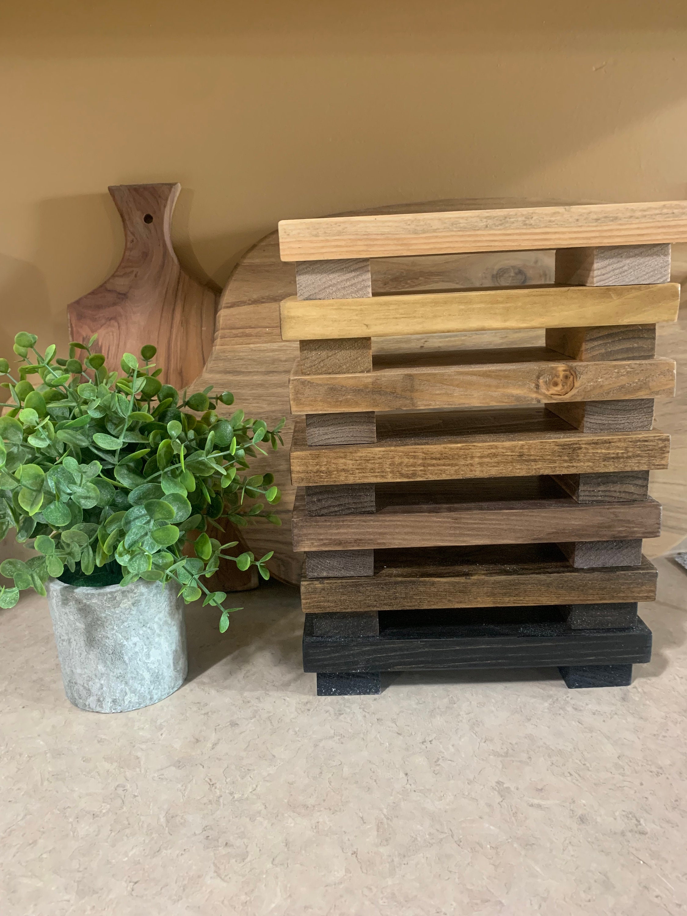 Wood Pedestal Riser Wood Riser Wood Decor Farmhouse Decor - Etsy