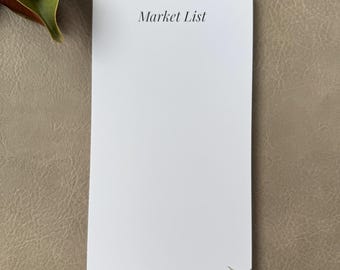 Market list notepad | cozy desk stationary