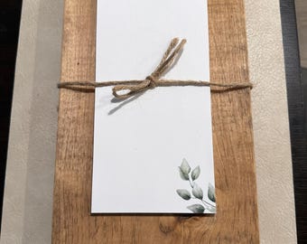 Handcrafted Wood Pedestal riser and market list bundle| timeless home decor