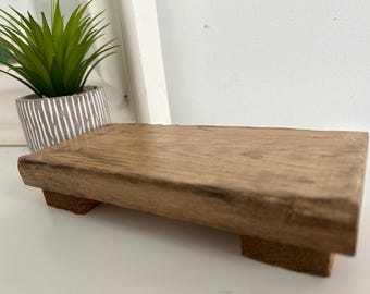Handcrafted Wood Riser: Timeless Kitchen and Bathroom Decor