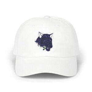 Embroidered Wolf Dad Cap: Unisex Cotton Twill Hat