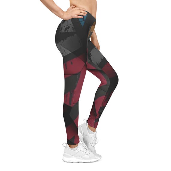 Leggings con gráficos modernos para mujer, pantalones deportivos