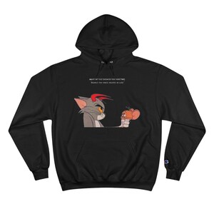 Cute Cartoon Champion Hoodie - Perfect Gift for Kids, Cozy Outerwear, Fun Streetwear, Humor Clothes, Cool Casual Wear