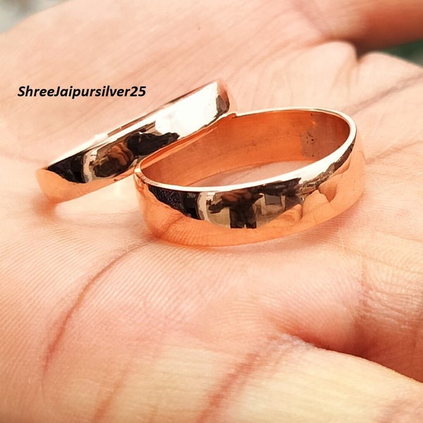 100% pure Healing Copper Ring Band, Solid Pure Copper Ring, handmade copper ring, Handmade Women Ring, Fidget Band, Thumb Ring, Boho Ring,