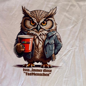 Night Owl DTF with or without saying for black or normal