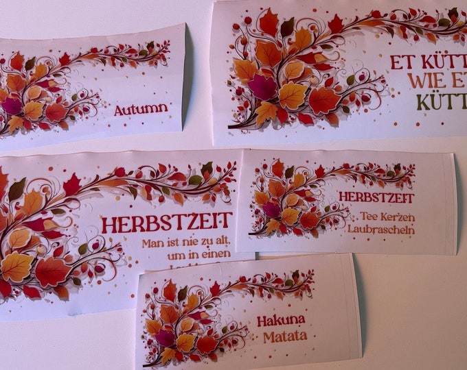 Autumn decorative glass special stickers