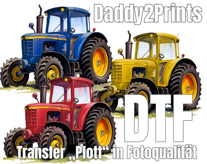 Tractor - DTF sheet - please select color