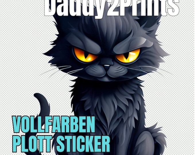 Grim Cat - STICKER - just transferred