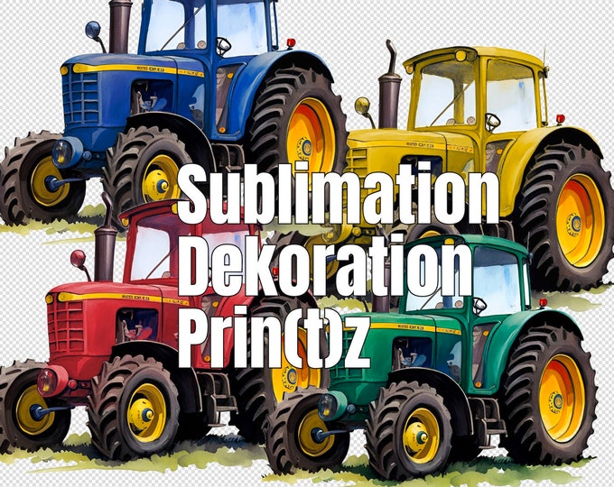 Traktor subli - all 3 colors included as a Diggi Stamp to print sublimate decorate