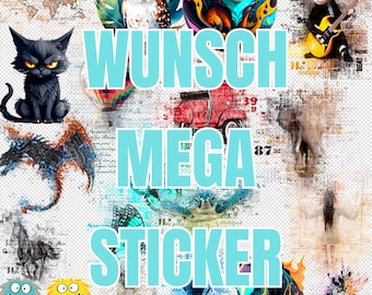 DESIRED STICKER - every DTF print can also be used as a sticker. Specify the motif, choose the size - that&#39;s it