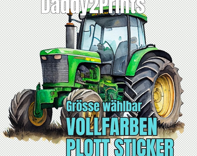 Tractor - MEGA STICKER - please select different sizes