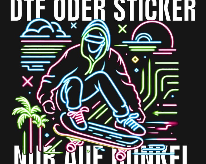 NEON SKATER only on dark