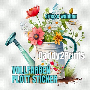 Giesskanne - MEGA STICKER  - verschiedene Grössen bitte auswählen