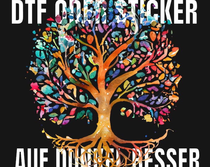 The TREE OF LIFE looks BEST on dark fabric, but also works on light fabric