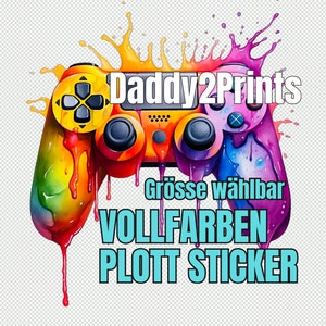 GAMER - MEGA STICKER  - verschiedene Grössen bitte auswählen