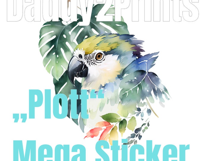 Parrot MEGA STICKER - please select different sizes