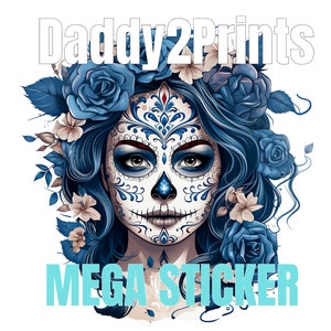 La Catrina   MEGA STICKER  - verschiedene Grössen bitte auswählen