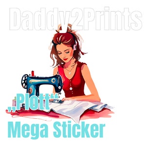 Schneiderin  MEGA STICKER  - verschiedene Grössen bitte auswählen