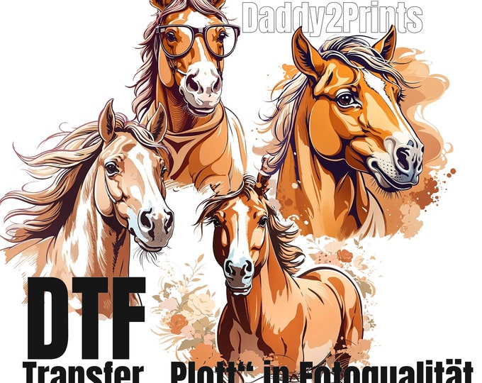 HORSES - DTF - 4 motifs - please select a motif