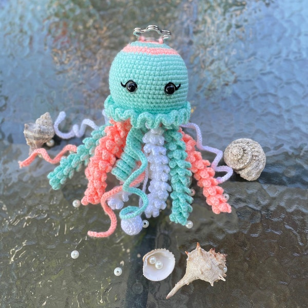 Jellyfish Crochet Pattern In English. Ocean- Themed Gift Medusa Amigurumi. Easy Tutorial PDF Jellyfish.