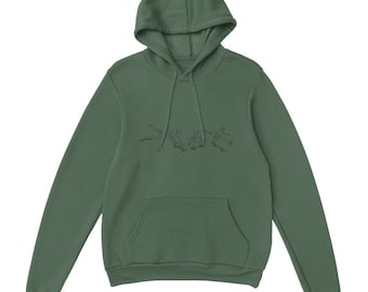 Unisex skateboard hoodie, mannen/vrouwen skaters sweatshirt, skateboarden cadeau voor hem/haar, coole skateboarder hooded sweatshirt, cadeau voor hem