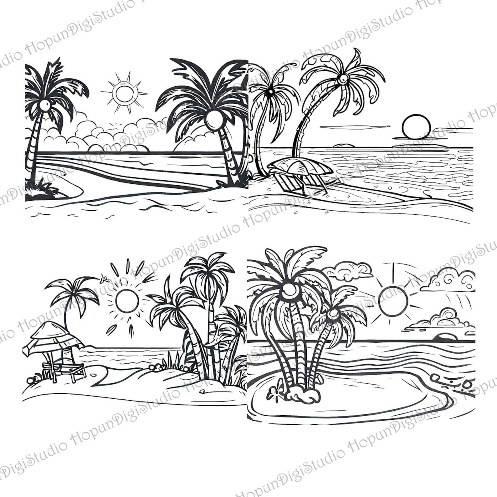 Printable Color Sheet for Kids and Adult Printable Color Etsy