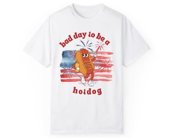 Bad Day to Be a Hotdog unisex comfort colors Tee