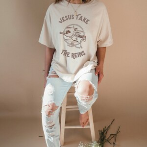 Jesus Take the Reins Cotton Tee