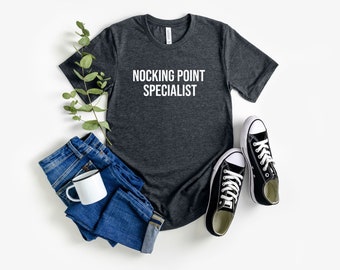 Archery Shirt, Nocking Point Specialist Tshirt, Archery Mom Tee, Hobby Archer, TeeArchery Gift, Bow Hunter Gift, Arrow Shirt, Hunter Shirt