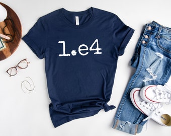 Chess Tshirt, E4 Tshirt, Chess Teacher Shirt, Chess Lover Gift, Chess Player Birthday Gift, Chess Team Gift, Fun Chess Master T-shirt, Pawn