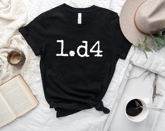 Chess Tshirt, D4 Tshirt, Chess Teacher Shirt, Chess Lover Gift, Chess Player Birthday Gift, Chess Team Gift, Fun Chess Master T-shirt, Pawn