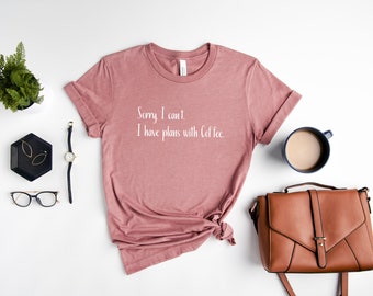 Sorry I can&#39;t  I have Plans with Coffee shirt, gift for coffee lover, coffee graphic tshirt, coffee enthusiast shirt, coffee date tee