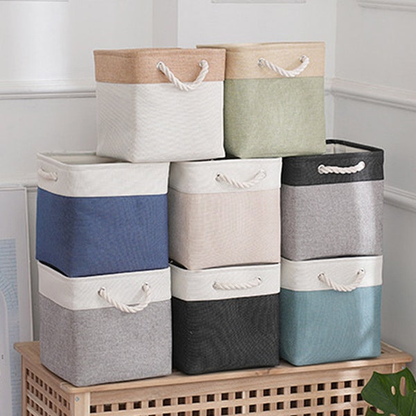 Fabric Storage Boxes - Etsy