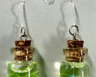 Potion Bottle Earrings: Enchanted Homemade Jewelry