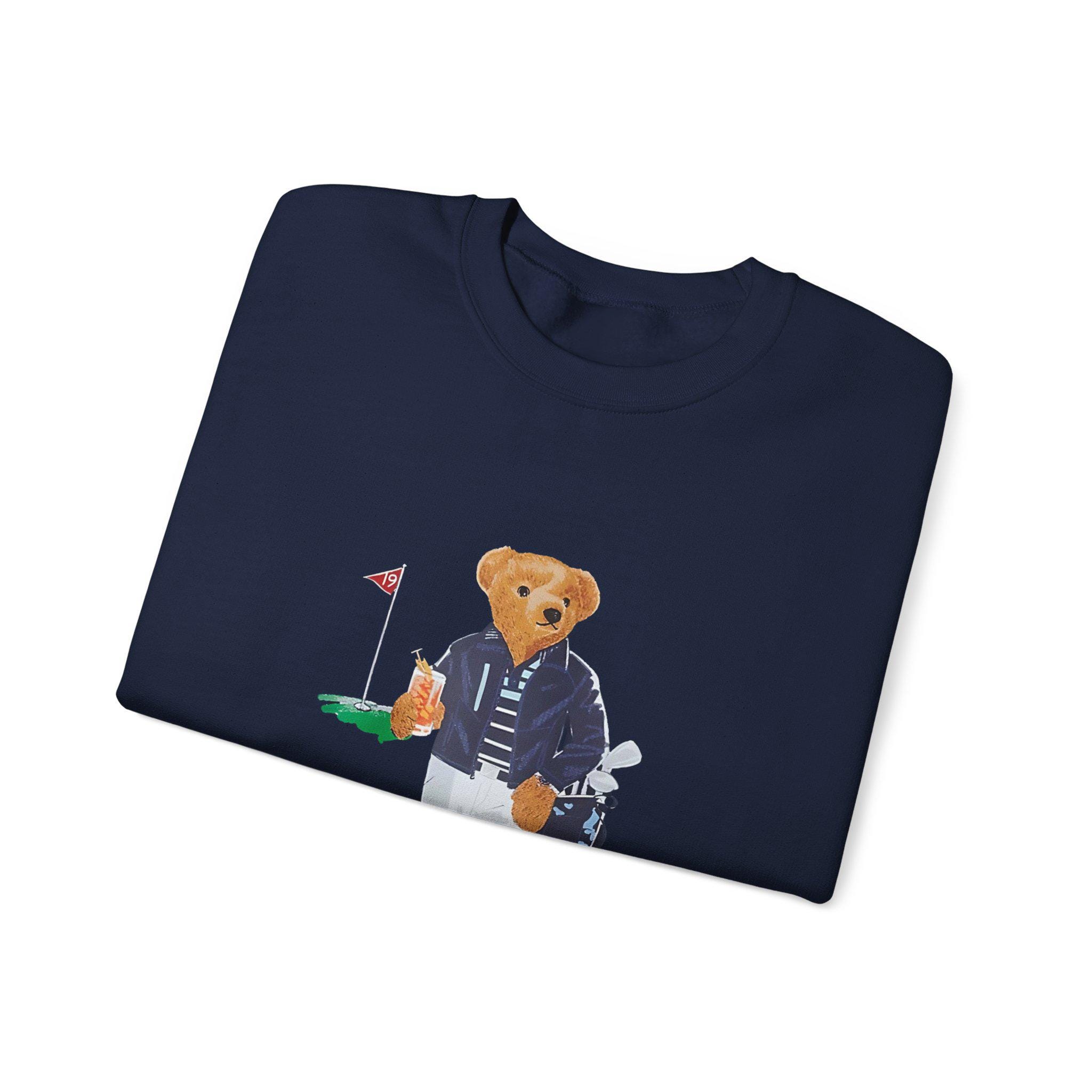 Polo Golf Bear Sweatshirt, Golf Lover Gift, Outdoors Winter
