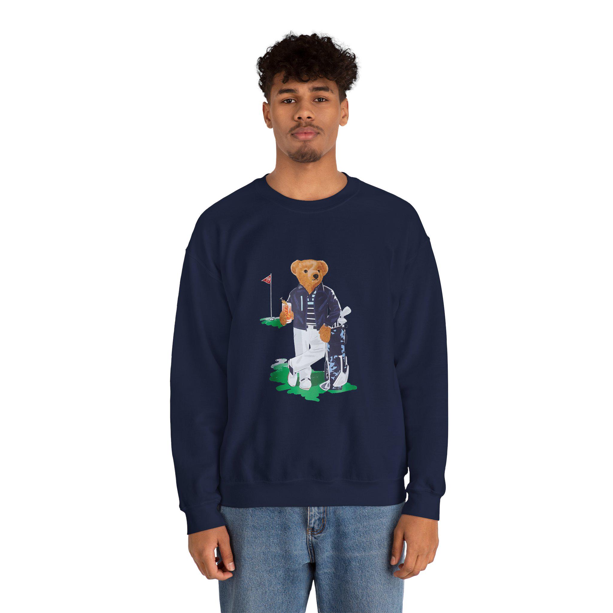 Polo Golf Bear Sweatshirt, Golf Lover Gift, Outdoors Winter