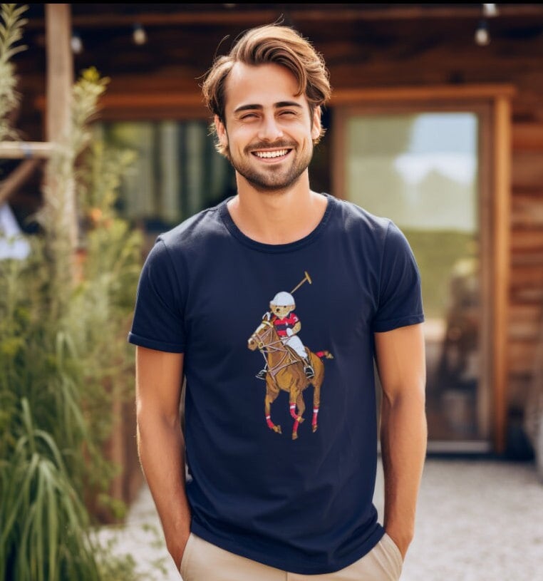 ★LMC★ FISHING BEAR TEE navy Fishing Bear Tee – The Long Drink