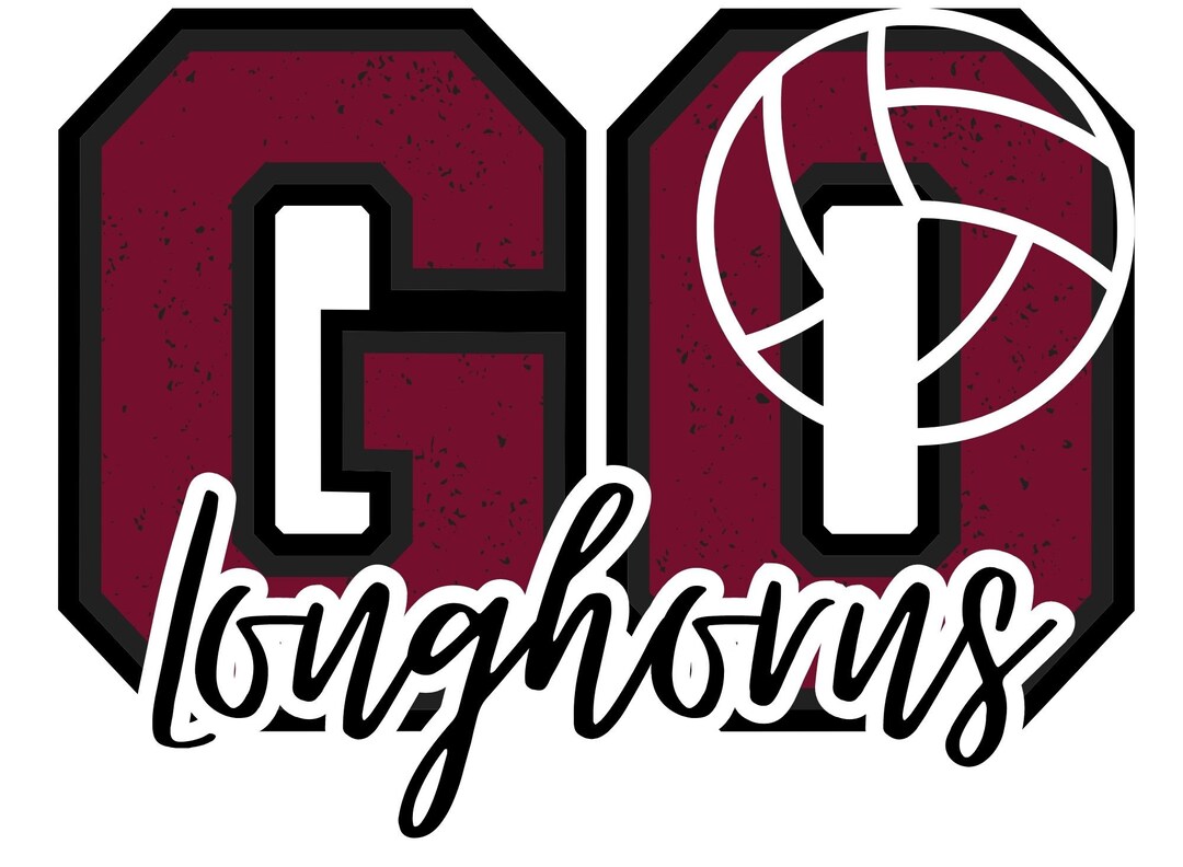Go Maroon Volleyball Varsity Letters PNG Etsy